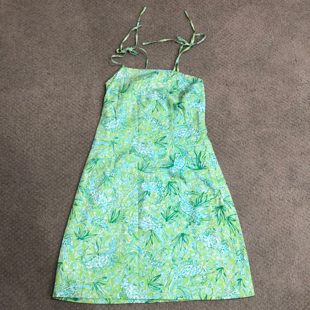 Lilly Pulitzer alligator spaghetti strap dress